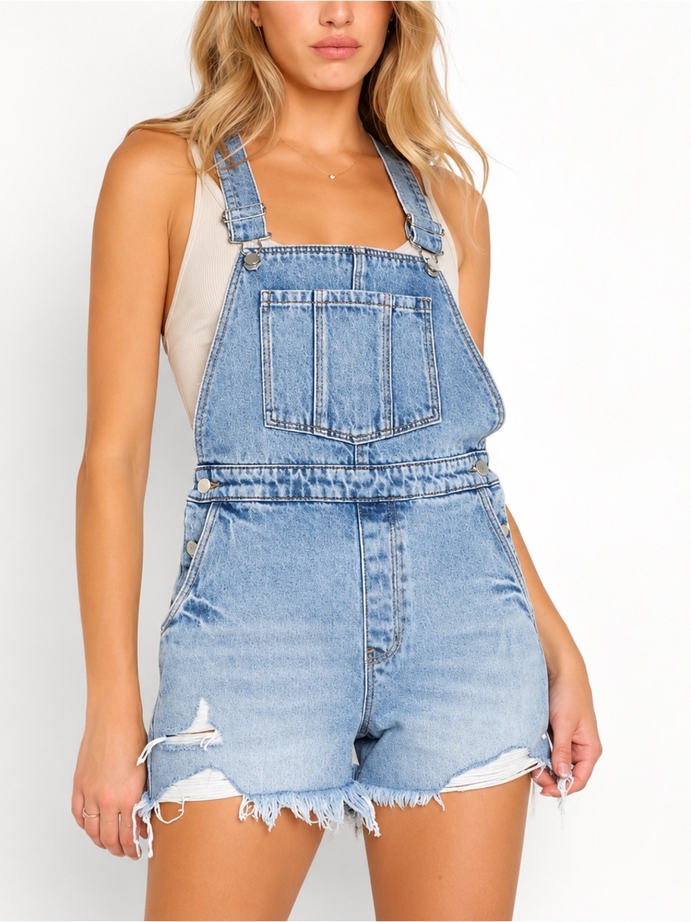 Rolla’s Original Short High Rise Cut Off Overalls